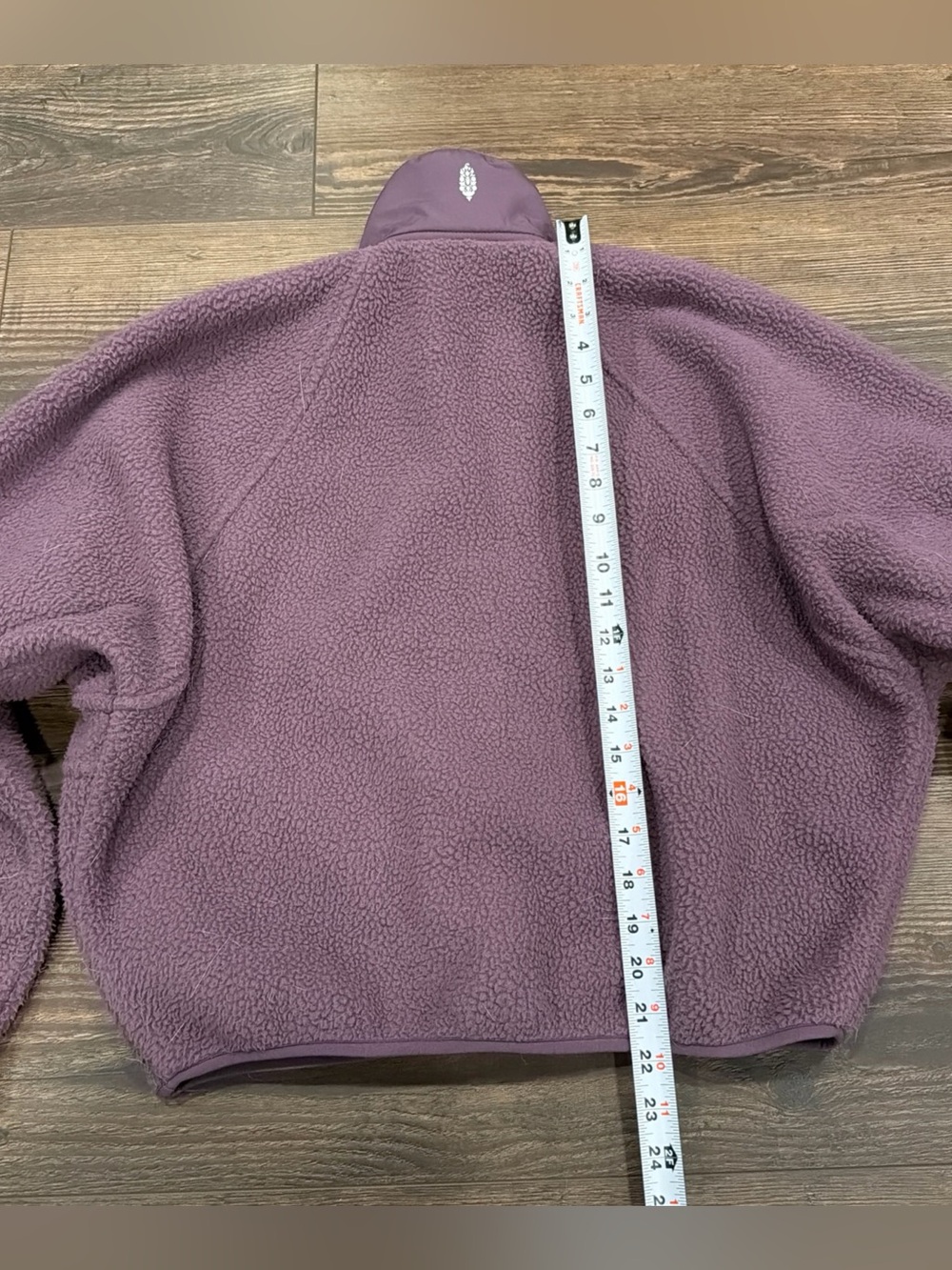 FP Movement Free People Hit The Slopes Fleece Jacket XSmall Purple Teddy Snap - Picture 6 of 7